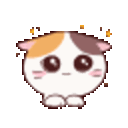 Kitty Excited — cartoon emoji for Slack & Discord