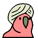 Parrot Turban — animal emoji for Slack & Discord