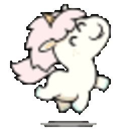 Unicorn Pounce 2 — cartoon emoji for Slack & Discord (Discord)