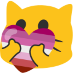 Meow Heartlesbian — cartoon emoji for Slack & Discord (Discord)