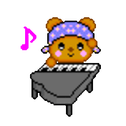 Bear Piano — cartoon emoji for Slack & Discord (Discord)