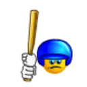 Baseball Batter — cartoon emoji for Slack & Discord