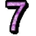 Number Seven Glitter — number emoji for Slack & Discord