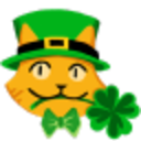 Saintpattys Cat — cartoon emoji for Slack & Discord