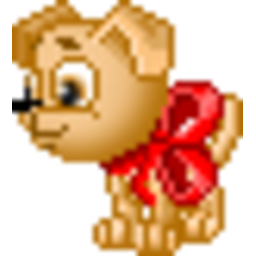Puppy Bow — cartoon emoji for Slack & Discord (Discord)