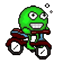 Bike Accident — cartoon emoji for Slack & Discord