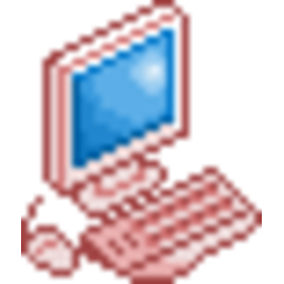 Pink Computer — technology emoji for Slack & Discord (Discord)