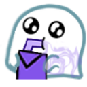 Ghost Sip — cartoon emoji for Slack & Discord