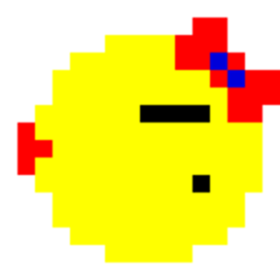 Ms Pac Man — pixel-art emoji for Slack & Discord (Discord)