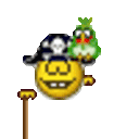 Pirate Parrot 2 — cartoon emoji for Slack & Discord