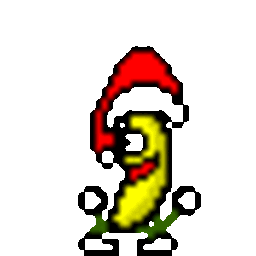 Bananadance Santahat2 — cartoon emoji for Slack & Discord (Discord)