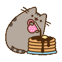 Pusheen Pancakes — cartoon emoji for Slack & Discord