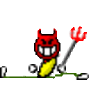 Bananadance Satan — devil emoji for Slack & Discord