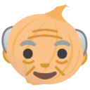 Onion Older Man — cartoon emoji for Slack & Discord