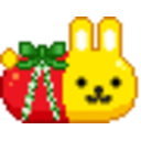 Bunny Present — cute emoji for Slack & Discord