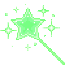 Sparklewand Green — star emoji for Slack & Discord