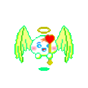 Angel Heart Wand — cartoon emoji for Slack & Discord
