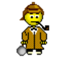 Sherlock Detective — cartoon emoji for Slack & Discord (Discord)