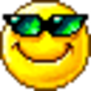Sunglasses 2 — smiley emoji for Slack & Discord