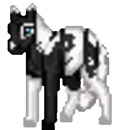 Horse Blackwhite — animal emoji for Slack & Discord (Discord)