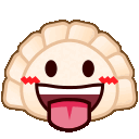 Stuckouttongue Dumpling — cute emoji for Slack & Discord