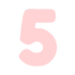 Pink Number 5 Bold — number emoji for Slack & Discord (Discord)