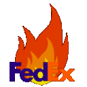 Burn Fedex Burn — logo emoji for Slack & Discord
