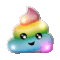 Rainbow Poop — cute emoji for Slack & Discord (Discord)