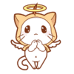 Angel Kitty — cartoon emoji for Slack & Discord (Discord)