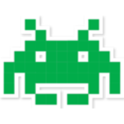 Space Invader Green — pixel-art emoji for Slack & Discord (Discord)