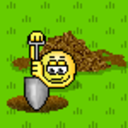 Digging — cartoon emoji for Slack & Discord