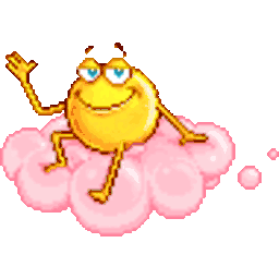 Wave Pink Cloud — yellow emoji for Slack & Discord (Discord)