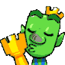 Royale Goblin Win — cartoon emoji for Slack & Discord
