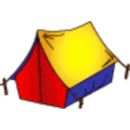 Tent Camping — cartoon emoji for Slack & Discord (Discord)