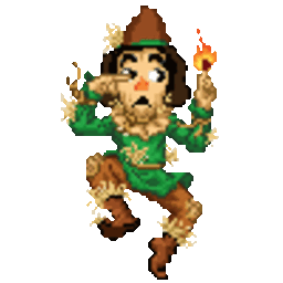 Scarecrow Fire — cartoon emoji for Slack & Discord (Discord)