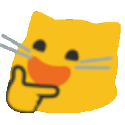Meow Thinkhappy — cartoon emoji for Slack & Discord (Discord)