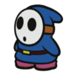 Blue Shy Guy — cartoon emoji for Slack & Discord (Discord)