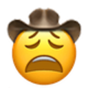 Weary Cowboy — cartoon emoji for Slack & Discord