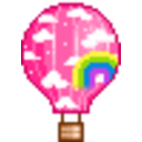 Hot Air Balloon — colorful emoji for Slack & Discord