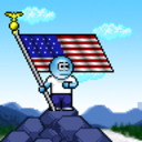 American Flag 3 — cartoon emoji for Slack & Discord