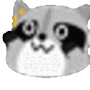 Raccoon Bounce — cartoon emoji for Slack & Discord