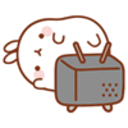 Bunny Tv — cartoon emoji for Slack & Discord