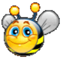 Happy Bee — bee emoji for Slack & Discord