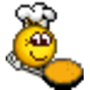 Pancake Flip — cartoon emoji for Slack & Discord