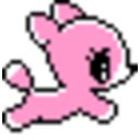 Pink Deer — cartoon emoji for Slack & Discord