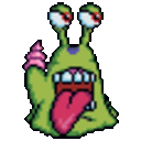 Alien Tongue — cartoon emoji for Slack & Discord
