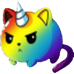 Caticorn Rainbow — cartoon emoji for Slack & Discord (Discord)