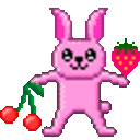 Rabbit Fruit — cartoon emoji for Slack & Discord