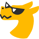 Dragon Cool — cartoon emoji for Slack & Discord