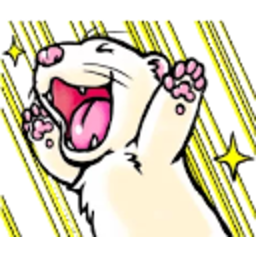 Ferret Laughing — cartoon emoji for Slack & Discord (Discord)